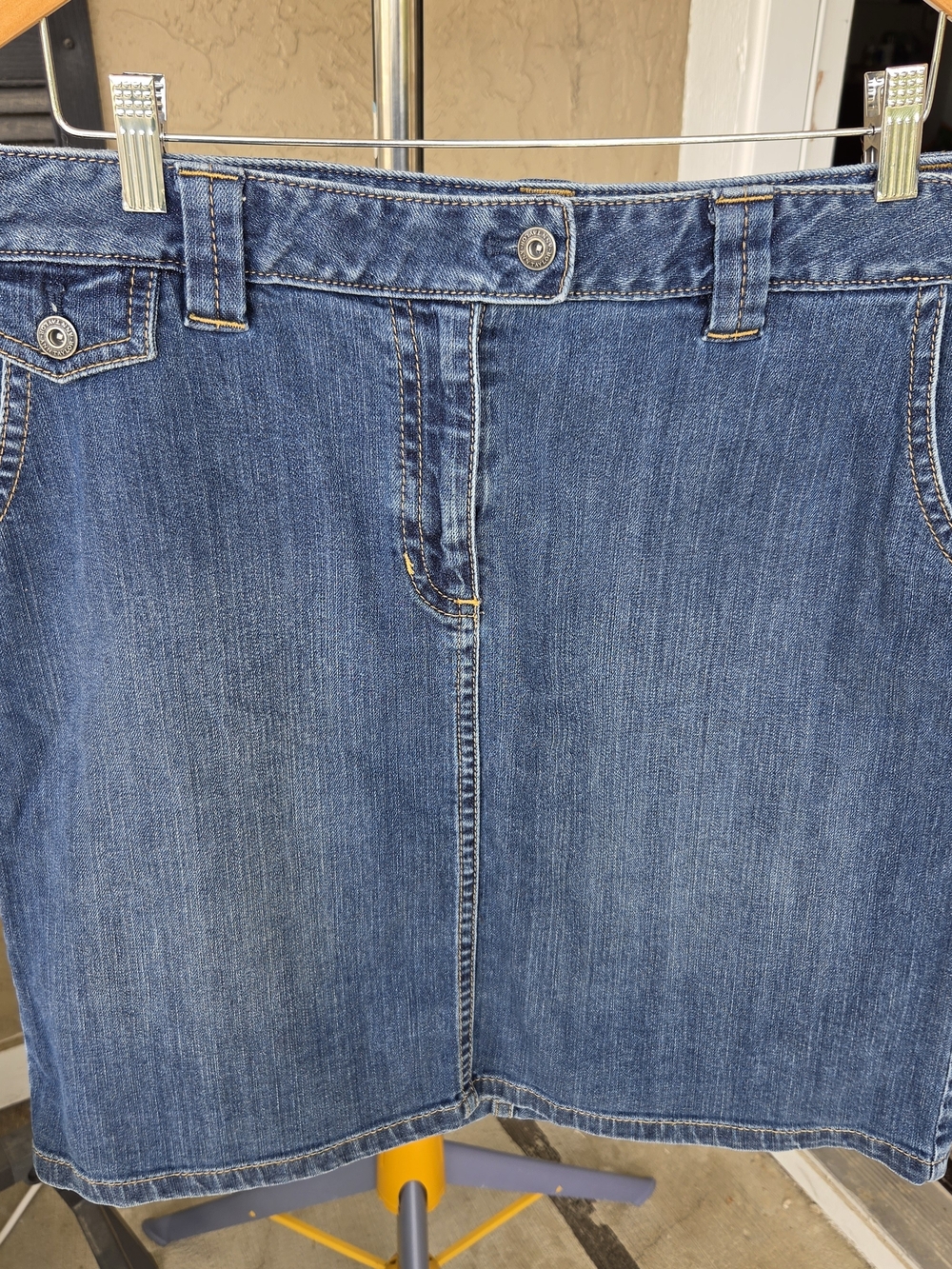 Ann Taylor Blue Denim Women's Pencil Skirt